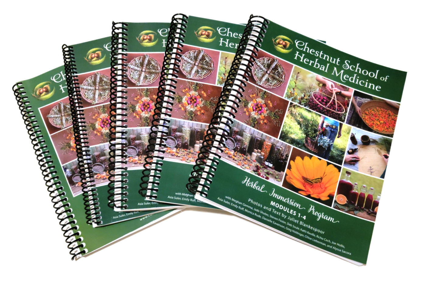 Chestnut School of Herbal Medicine's Online Herbal Immersion Program course manuals.